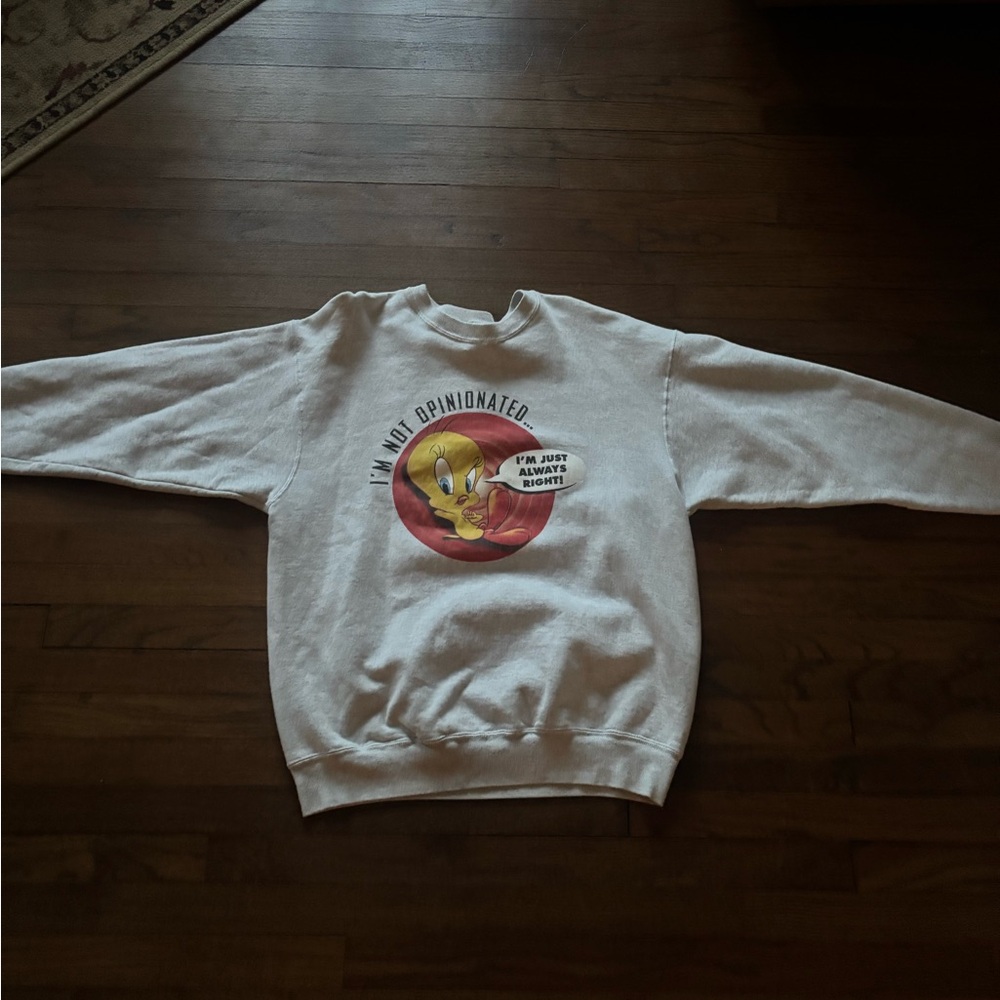 Vintage Y2K Looney Tunes Tweety Bird crewneck sweater